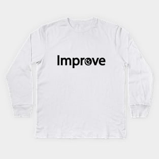 Improve artsy Kids Long Sleeve T-Shirt